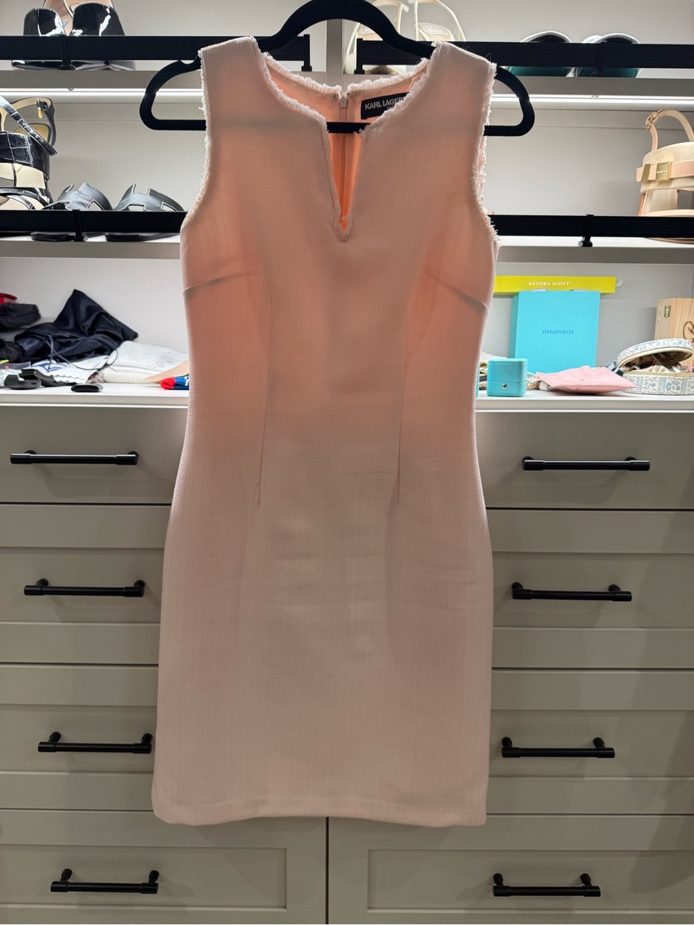 Karl Lagerfeld Pink Frill Dress